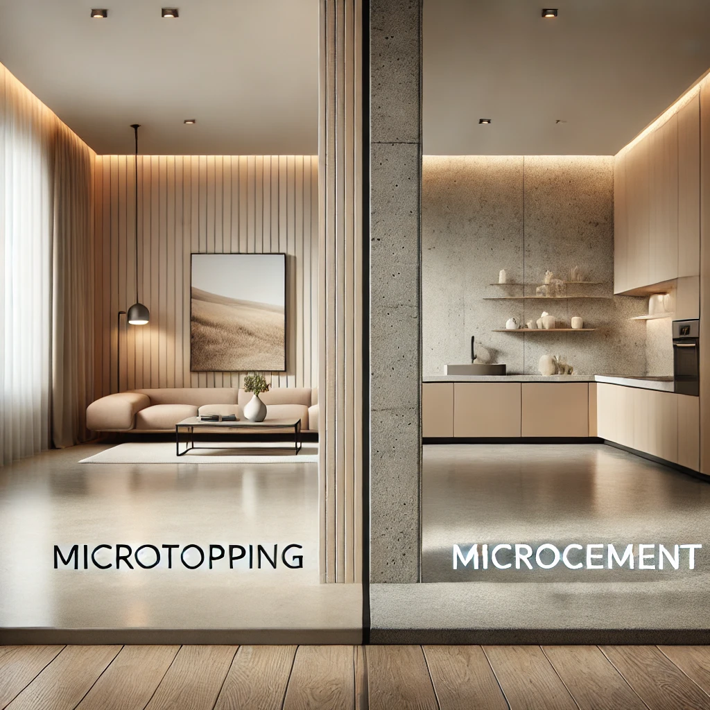 Microtopping ali mikrocement – kakšna je razlika?